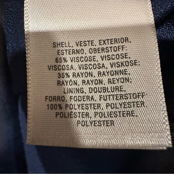 Anthropologie Maeve Eclipsed Midi Dress Stripe Paisley Mixed Print Blue Size 4 - Picture 9 of 12